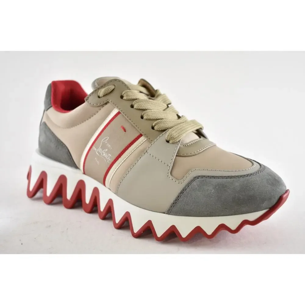 Christian Louboutin Nastroshark Donna Flat Saharienne Platform Lowtop Sneaker 38 - Picture 4 of 14